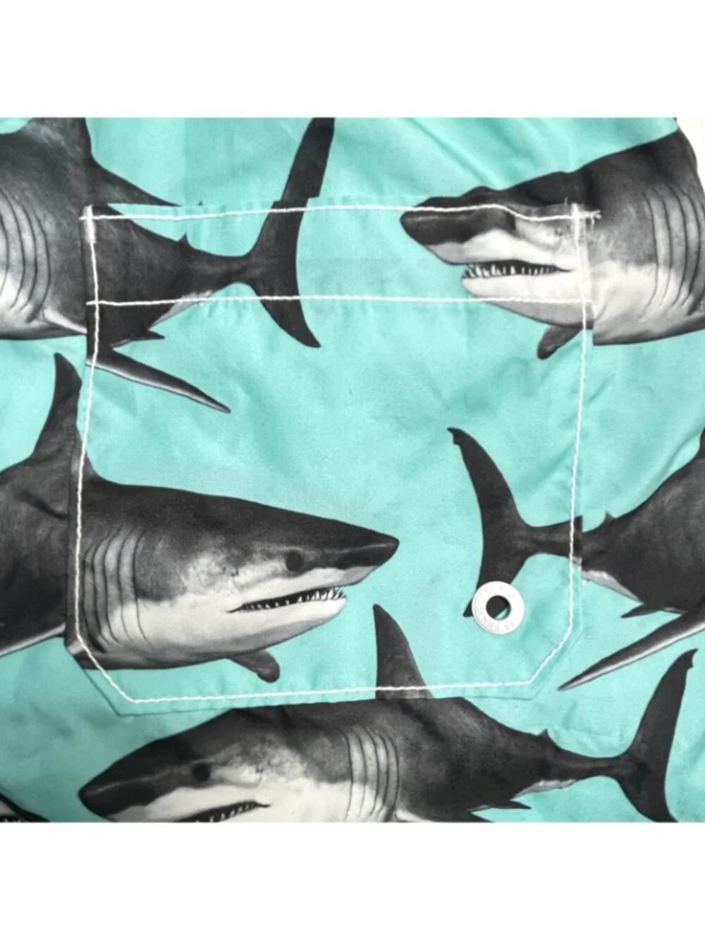 GAP Kids XL Shark Print Swim Trunks Swimsuit Shorts Beach Pool NWT